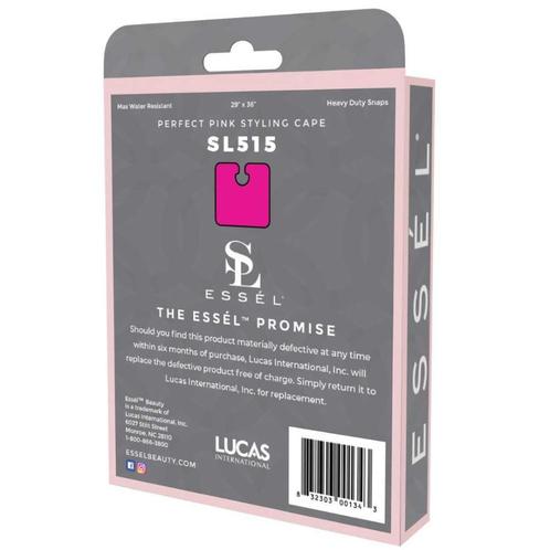 Essel Perfect Pink Styling Cape met drukknopen- 91x74cm, Sieraden, Tassen en Uiterlijk, Uiterlijk | Haarverzorging, Overige typen