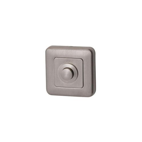 Beldrukker Qbe vierkant - PVD Inox, Huis en Inrichting, Deurbellen, Nieuw, Verzenden