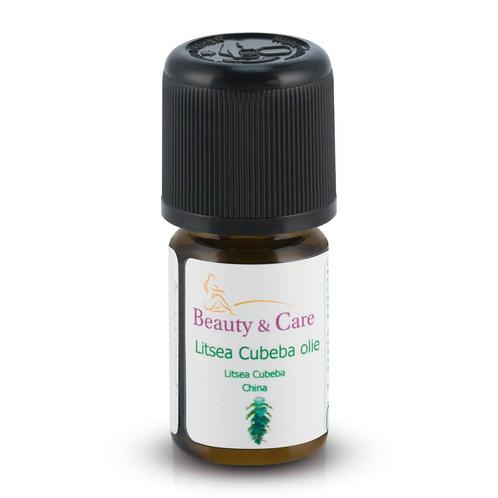 Beauty & Care Litsea Cubeba etherische olie 5 ml.  new, Sport en Fitness, Gezondheidsproducten en Wellness, Aroma, Nieuw, Ophalen of Verzenden