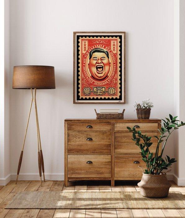 Kobalt - Kim, the guardian of an ideal world (Galaxy stamp, Antiek en Kunst, Kunst | Designobjecten