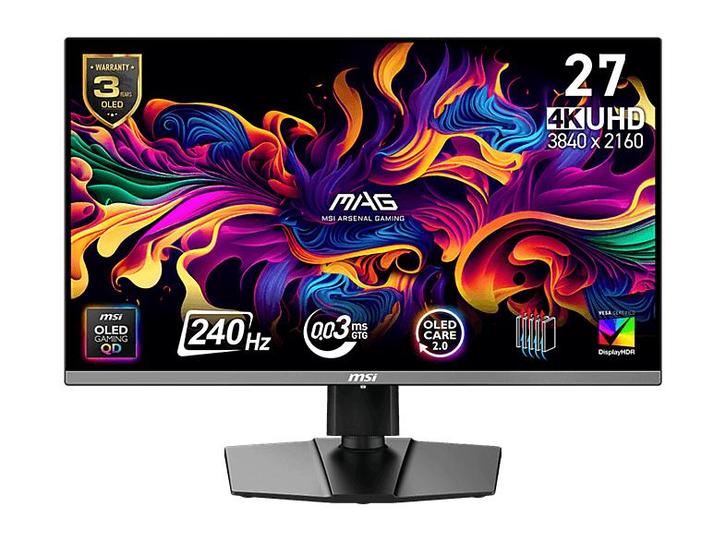 Msi - Ultra HD 4K Gaming Monitor - 26.5 inch, Computers en Software, Monitoren, Overige typen, In hoogte verstelbaar, Gaming, Ultra HD (4K)