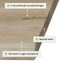Houten tafelblad - 4cm dik eiken - Boomstam afwerking, Huis en Inrichting, Tafels | Eettafels, Verzenden, Nieuw