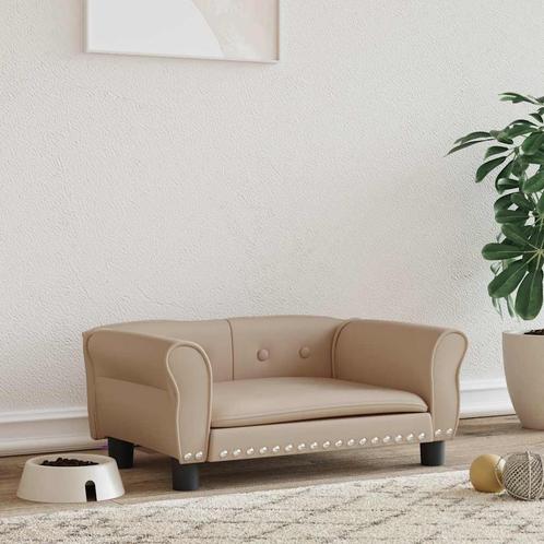 vidaXL Hondenmand 70x45x30 cm kunstleer cappuccinokleurig, Dieren en Toebehoren, Honden-accessoires, Nieuw, Verzenden
