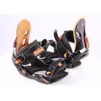 S M snowboard bindingen NITRO FREESTYLE CUSTOM, black/orange, Sport en Fitness, Snowboarden, Verzenden, Gebruikt, Bindingen