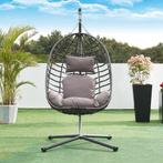 Hangstoel Kandsvas met standaard grijs 198x110x95 cm [en.cas, Verzenden, Nieuw