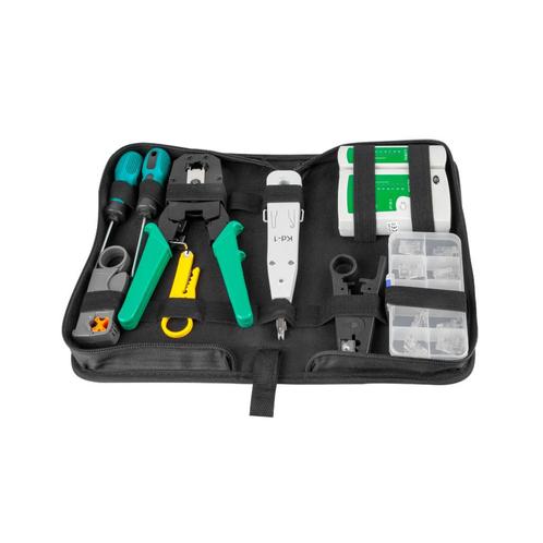 Netwerk toolset - 10 delig - Met etui, Doe-het-zelf en Verbouw, Gereedschap | Handgereedschap, Nieuw, Ophalen of Verzenden