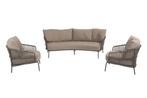 4 Seasons Capalbio loungeset (3-delig) - Terre, Tuin en Terras, Tuinsets en Loungesets, Verzenden, Nieuw, Rvs, Loungeset