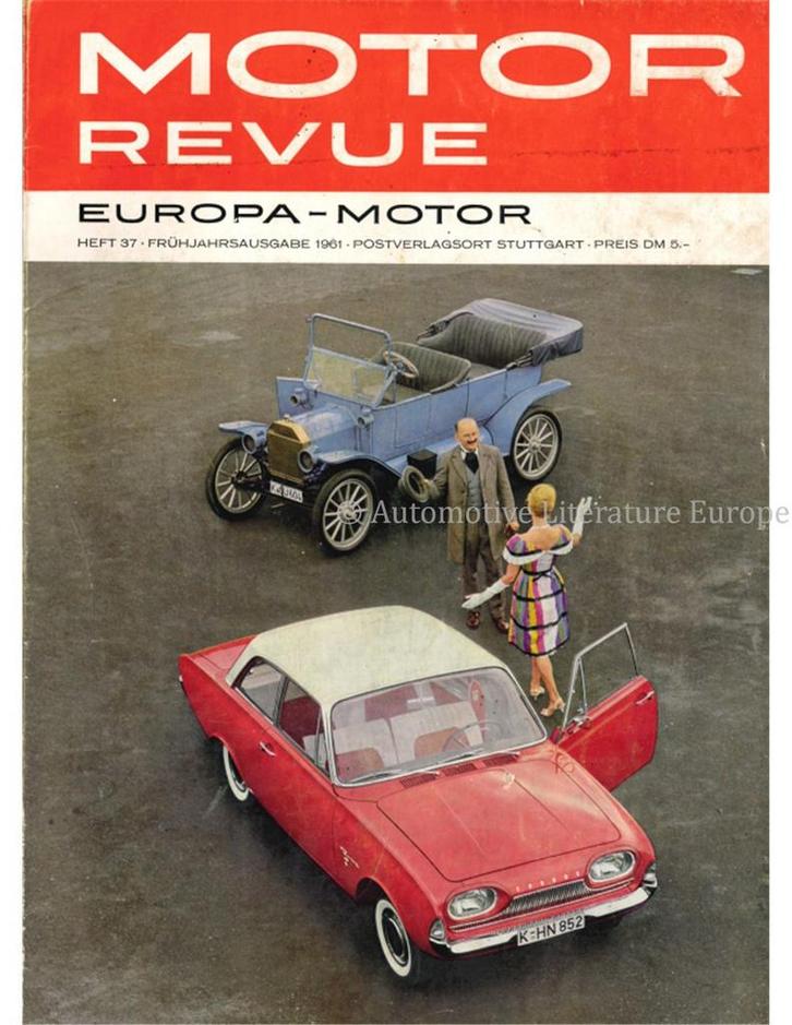 1961 MOTOR REVUE MAGAZINE DUITS, Boeken, Auto's | Folders en Tijdschriften