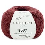 Katia Concept Silky Lace - 176 wijnrood - Merino/Zijde Gar, Hobby en Vrije tijd, Breien en Haken, Ophalen of Verzenden, Nieuw