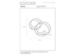 Lucide CIRCLE - Wandlamp - 1xE27 - Zwart, Huis en Inrichting, Verzenden, Zo goed als nieuw