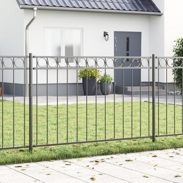 vidaXL Tuinhek 1,7x0,8 m staal grijs beschikbaar voor biedingen