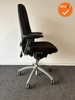 RH Logic 400 XL - zwarte stoffering  - Grijs voetkruis - ler, Werkplek, Ophalen of Verzenden, Gebruikt, Stoel