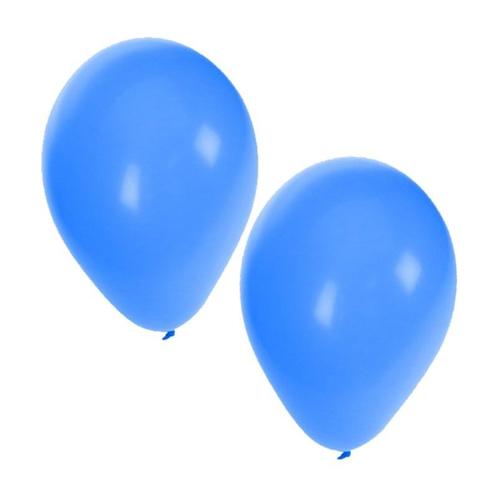100x Blauwe feest ballonnen - Ballonnen, Hobby en Vrije tijd, Feestartikelen, Ophalen of Verzenden