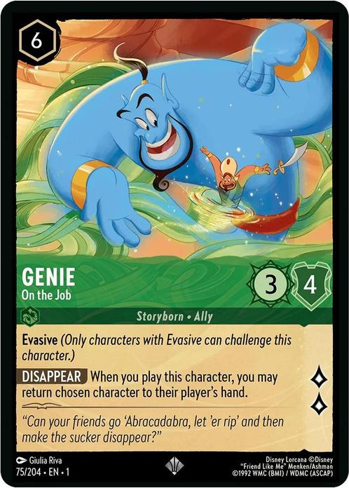[75/204] - GENIE - On the Job ENG NON-FOIL [M/NM], Verzamelen, Disney, Ophalen of Verzenden