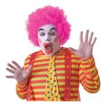 Clown pruik roze voor volwassenen - Pruiken unisex, Nieuw, Verzenden