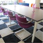 (MDK-104388) Kwadrant witte vergadertafel 160 x 160 cm, Huis en Inrichting, Bureaus, Ophalen of Verzenden, Nieuw