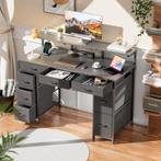 Bureau - Computertafel - Computerbureau - 120x50 cm - Grijs, Huis en Inrichting, Bureaus, Verzenden, Zo goed als nieuw