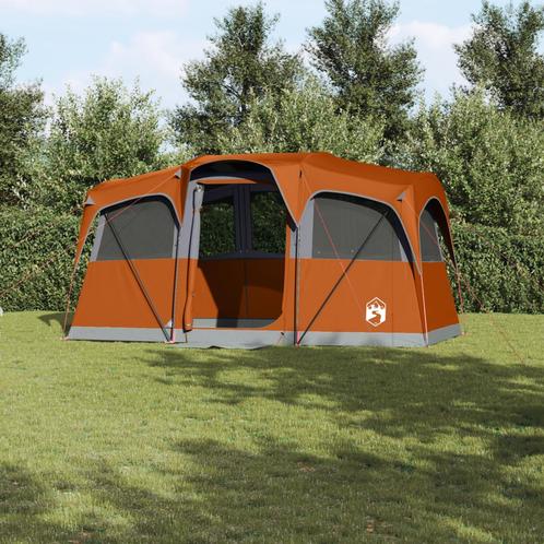 vidaXL Familietent 10-persoons en ramen koepel waterdicht, Caravans en Kamperen, Tenten, Nieuw, Verzenden