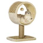 TRUUSK Krabpaal Klein, H56 Cm, Met Grote Cirkel Voor Kleine, Dieren en Toebehoren, Katten-accessoires, Verzenden, Nieuw
