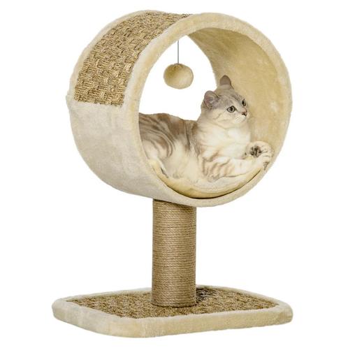 TRUUSK Krabpaal Klein, H56 Cm, Met Grote Cirkel Voor Kleine, Dieren en Toebehoren, Katten-accessoires, Nieuw, Verzenden