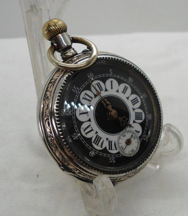 Emile Locle - Silver/gold vermeil Pocket watch - 1900-1949, Sieraden, Tassen en Uiterlijk, Horloges | Heren