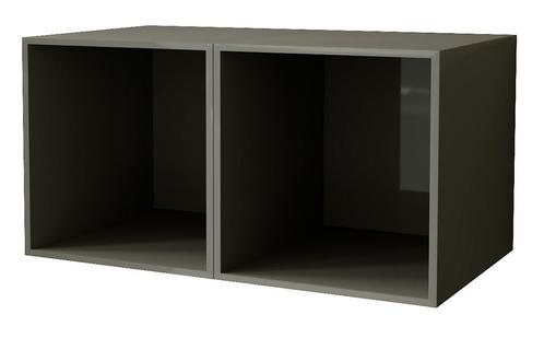 Benvenuto Design Bex Open Kubus 2 Stuks Hoogglans Grijs, Huis en Inrichting, Kasten | Wandmeubels, Ophalen of Verzenden