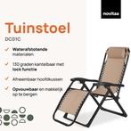 2dekans | Novitaa Opvouwbare Tuinstoelen - 30°-90°, Tuin en Terras, Tuinsets en Loungesets, Ophalen of Verzenden, Zo goed als nieuw