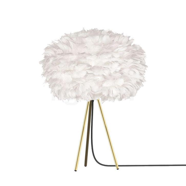 Umage Eos Tafellamp, frame messing/lampenkap wit - ø¸45 cm, Huis en Inrichting, Lampen | Tafellampen, Nieuw, Verzenden