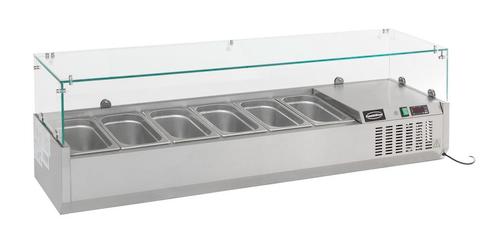 Combisteel Opzetkoelvitrine | 8x 1/4 GN | 1800x335x435mm, Witgoed en Apparatuur, Koelkasten en IJskasten, Ophalen of Verzenden