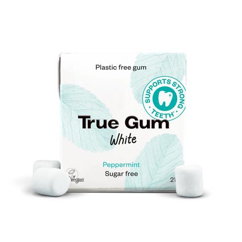 24x True Gum Kauwgom White Sugarfree 21 gr, Diversen, Overige Diversen, Nieuw, Verzenden