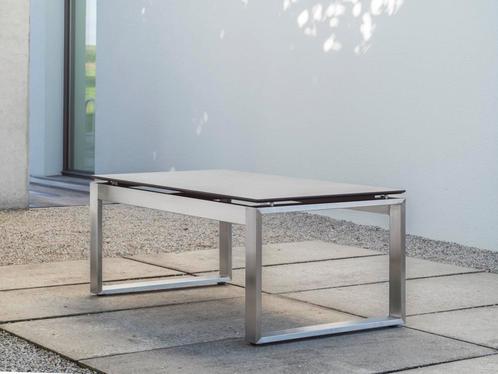 Stern nAllround RVS Bijzettafel - BruinZwartGrijszilver, Tuin en Terras, Tuintafels, Ophalen of Verzenden