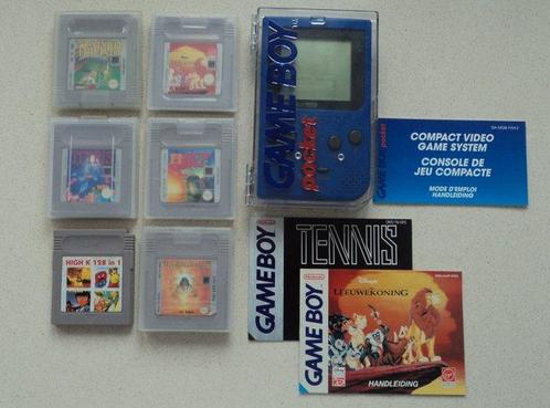 Nintendo - Gameboy Pocket - Videogameconsole + games - In, Spelcomputers en Games, Spelcomputers | Overige Accessoires