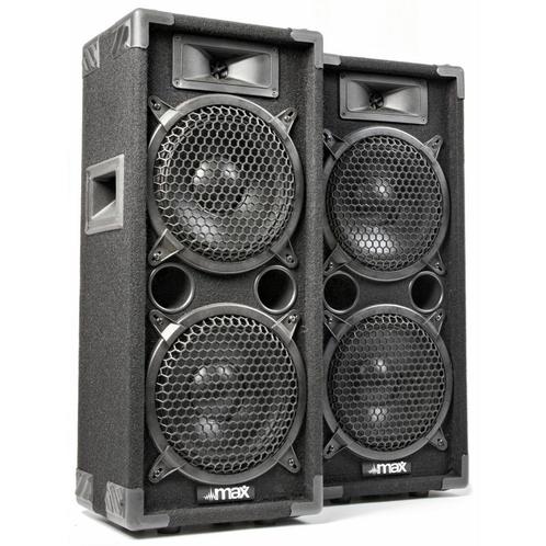 MAX MAX28 1600W Disco Speakerset 2x 8, Audio, Tv en Foto, Luidsprekers, Nieuw, Verzenden