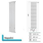 Handdoekradiator Napolini 2000 x 480 mm Zwart, Ophalen of Verzenden, Nieuw, Overige typen