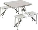 Bo-Camp Picknicktafel- Aluminium - Inklapbaar - Grijs, Caravans en Kamperen, Kampeeraccessoires, Gebruikt