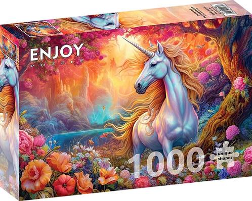 Enchanted Harmony Unicorn Puzzel (1000 stukjes) | Enjoy, Hobby en Vrije tijd, Denksport en Puzzels, Nieuw, Verzenden