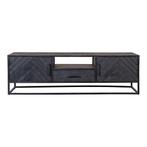 Tv-meubel Mangohout Fianna 165 cm, Verzenden, 150 tot 200 cm, Nieuw, Minder dan 100 cm