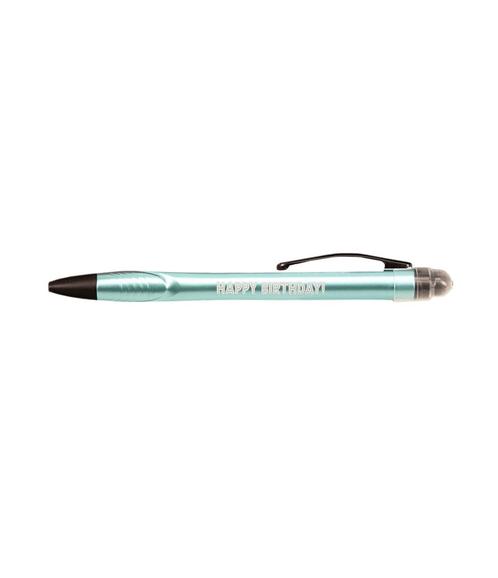 Light Up Pen Happy Birthday 15cm, Hobby en Vrije tijd, Feestartikelen, Nieuw, Verzenden