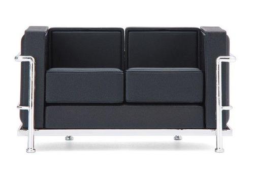 Designer Chairs Clear Package 01-LT-06 Corbusier sofa zwart, Verzamelen, Poppenhuizen en Toebehoren, Verzenden