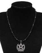 Obsidiaan - Magisch schild tegen het kwaad - Pentagram,