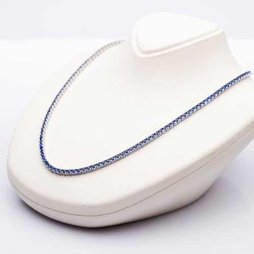 Zonder Minimumprijs - Halsketting Zilver Saffier - Saffier -, Sieraden, Tassen en Uiterlijk, Kettingen