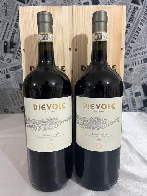 2022 Dievole - Chianti Classico DOCG - 2 Magnums (1.5L), Verzamelen, Wijnen