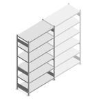 Gebruikte Heavy Duty legbordstelling 2500x1300x600 mm