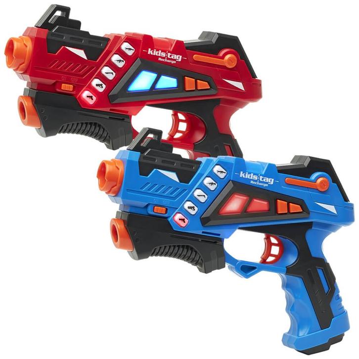 Oplaadbare laserguns kopen? 2 KidsTag Recharge laserguns, Kinderen en Baby's, Speelgoed | Buiten | Actiespeelgoed, Nieuw, Ophalen of Verzenden