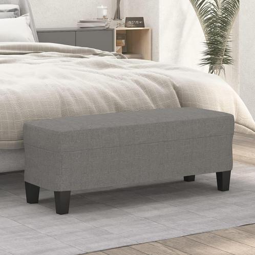 vidaXL Bankje 100x35x41 cm stof donkergrijs, Huis en Inrichting, Banken | Bankstellen, Nieuw, Minder dan 150 cm, Stof, Verzenden