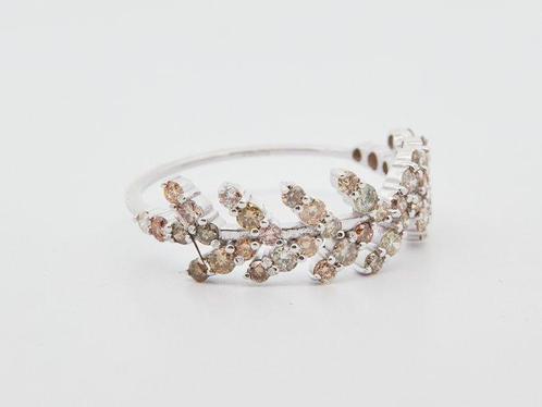 Zonder Minimumprijs - Ring 14 kt. - 0.83ct. tw. Diamant, Sieraden, Tassen en Uiterlijk, Ringen
