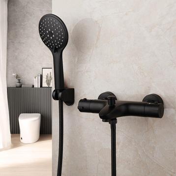 Bad kraan zwart thermostatisch met 3 standen handdouche beschikbaar voor biedingen