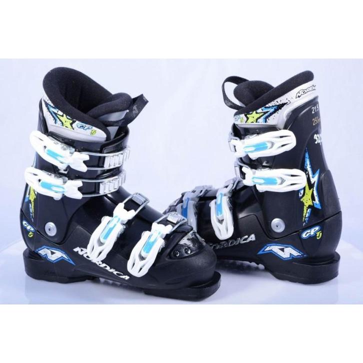 kinder skischoenen NORDICA GP TJ, BLACK/blue, Sport en Fitness, Skiën en Langlaufen, Gebruikt, Verzenden