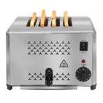 GGM Gastro | Broodrooster - 1,8 kW - voor 4 sneetjes | TOET4, Witgoed en Apparatuur, Broodroosters, Verzenden, Nieuw