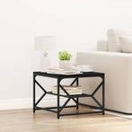vidaXL Salontafel Zwart eiken 51 x 50 x 40 cm Engineered, Huis en Inrichting, Tafels | Salontafels, Verzenden, Nieuw, 50 tot 100 cm
